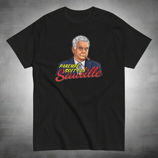 Meemirotta musta T-paita, jossa on humoristinen painatus, hyvä lahjaidea ystäville