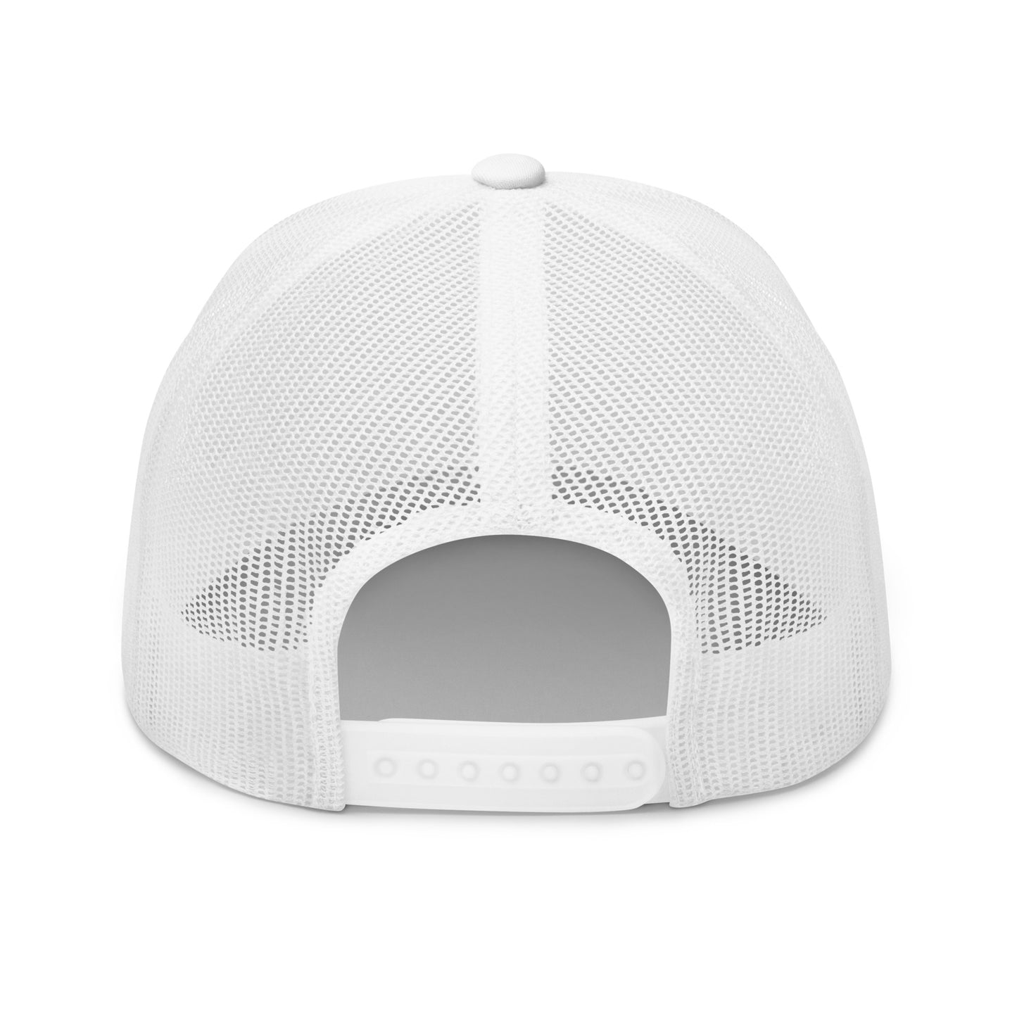 Kuvassa näkyy Meemirottan valkoisen verkkokankaan Darra Lippis -kuorma-lakkin takaa. Se korostaa kaarevan kupolin muotoa, hengittävää verkkomateriaalia ja säädettävää snapback-kiinnitystä, mikä tekee siitä täydellisen lahjaidean.