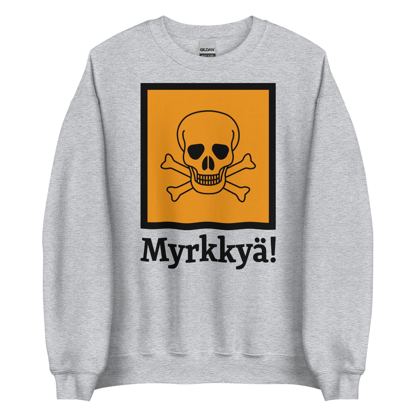 Tuotekuvaus: Meemirottan "Myrkkyä College" on punainen collegepaita, jota koristaa keltainen neliö, jossa näkyy silmiinpistävä musta kallo- ja ristikkokuvio. Kuvan alla lihavoitu teksti "Myrkkyä!" tekee siitä erottuvan meemivaatteiden kappaleen, joka sopii erinomaisesti lahjaideaksi niille, jotka rakastavat herkullista tyyliä.