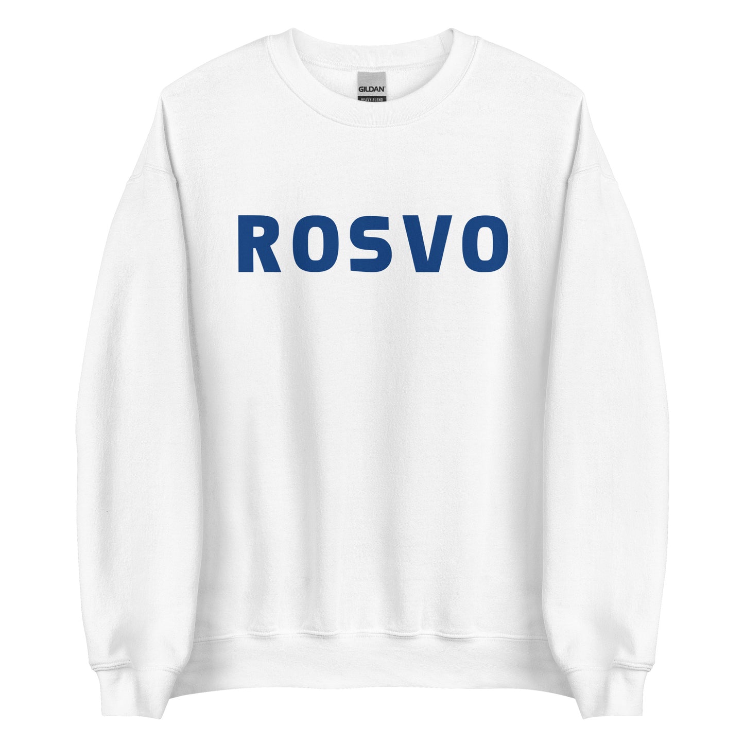 Yksinkertaista valkoista taustaa vasten seisoo henkilö, jolla on yllään Meemirottan musta "Rosvo College" collegepaita, jonka etupuolelle on painettu "ROVO" isoilla sinisillä kirjaimilla. Heidän pitkät hiuksensa on sidottu taakse, ja tämä leikkisä vaate lisää vaivattomasti ripaus huumoria heidän tyyliinsä.