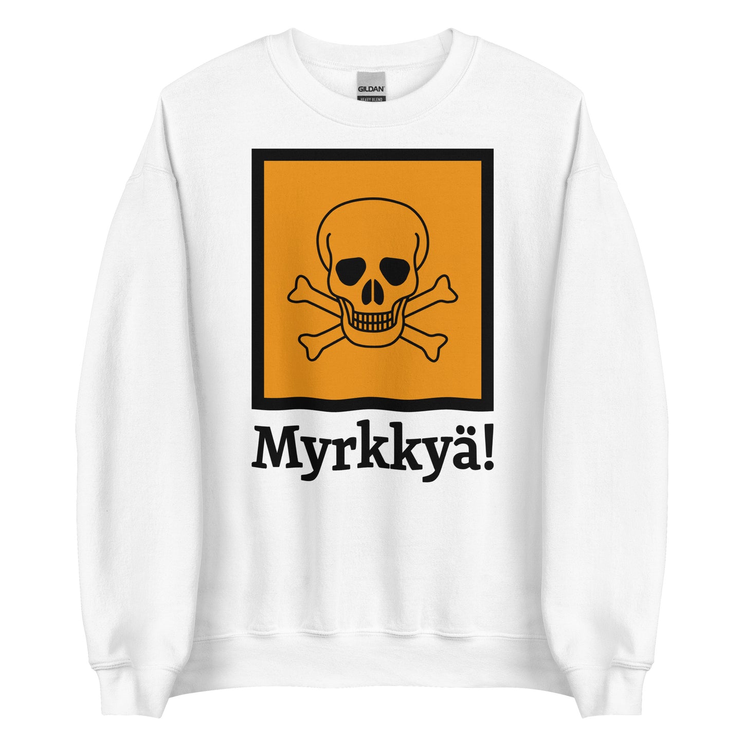 Tuotekuvaus: Meemirottan "Myrkkyä College" on punainen collegepaita, jota koristaa keltainen neliö, jossa näkyy silmiinpistävä musta kallo- ja ristikkokuvio. Kuvan alla lihavoitu teksti "Myrkkyä!" tekee siitä erottuvan meemivaatteiden kappaleen, joka sopii erinomaisesti lahjaideaksi niille, jotka rakastavat herkullista tyyliä.