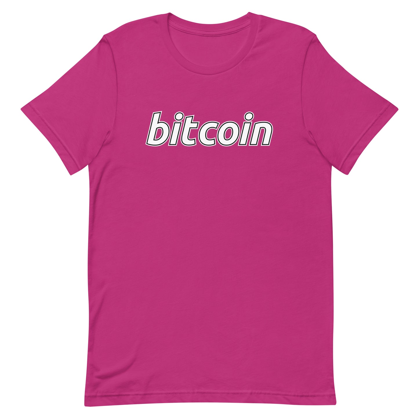 Punainen Meemirotta Bitcoin T-Paita, jossa "bitcoin" on painettu etupuolella. Tämä hauska paita on täydellinen kryptovaluuttaintoilijoille ja lahjaidea muotia rakastaville.