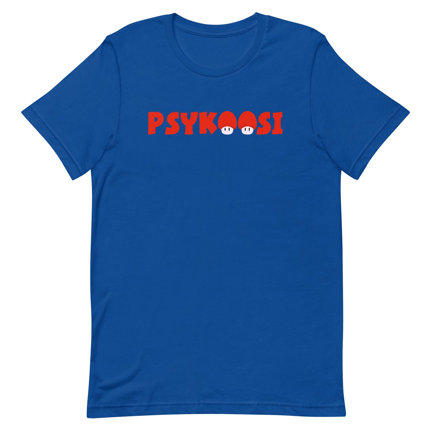 Meemirottan Vihreä Psykoosi T-Paitassa on lihavoitu punainen "PSYKOOSI"-kirjoitus rinnassa, ja kaksi sarjakuvasilmää muodostavat taitavasti keskimmäiset "O"-kirjaimet lisäten leikkisää ilmettä. Tämä hauskat payat -valinta on myös erinomainen lahjaidea kaikille ainutlaatuisia tyylejä arvostaville.