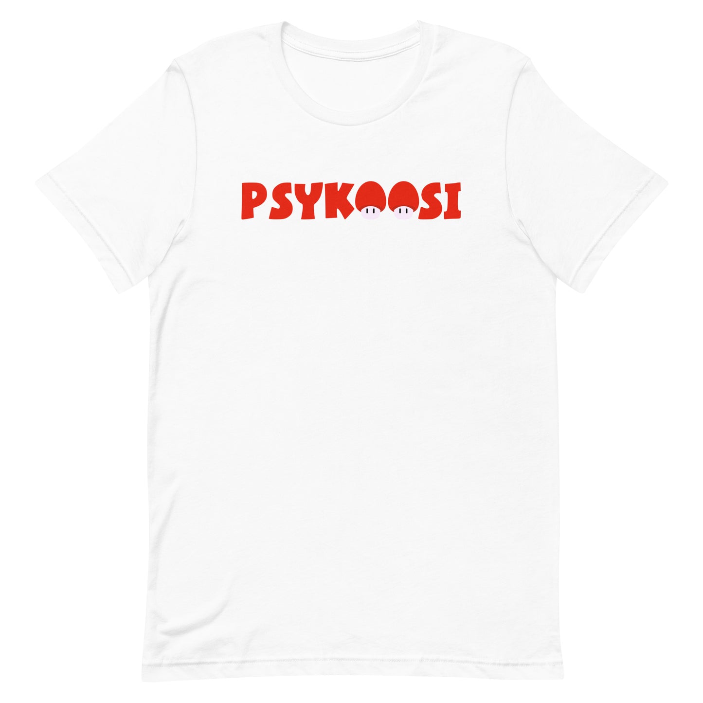 Meemirottan Vihreä Psykoosi T-Paitassa on lihavoitu punainen "PSYKOOSI"-kirjoitus rinnassa, ja kaksi sarjakuvasilmää muodostavat taitavasti keskimmäiset "O"-kirjaimet lisäten leikkisää ilmettä. Tämä hauskat payat -valinta on myös erinomainen lahjaidea kaikille ainutlaatuisia tyylejä arvostaville.