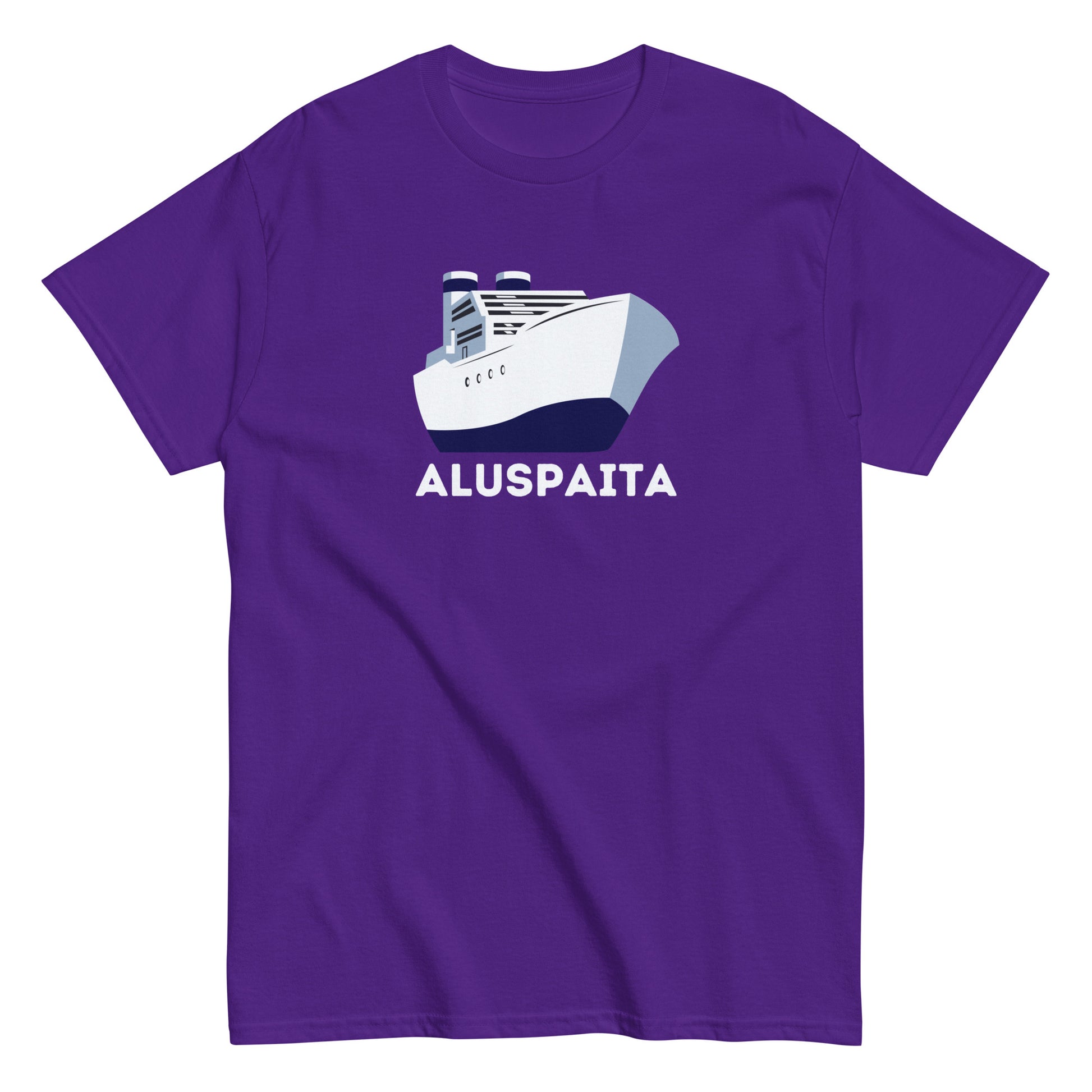 Meemirotta aluspaita t-paita violetti laivasuunnittelulla, mukava ja tyylikäs