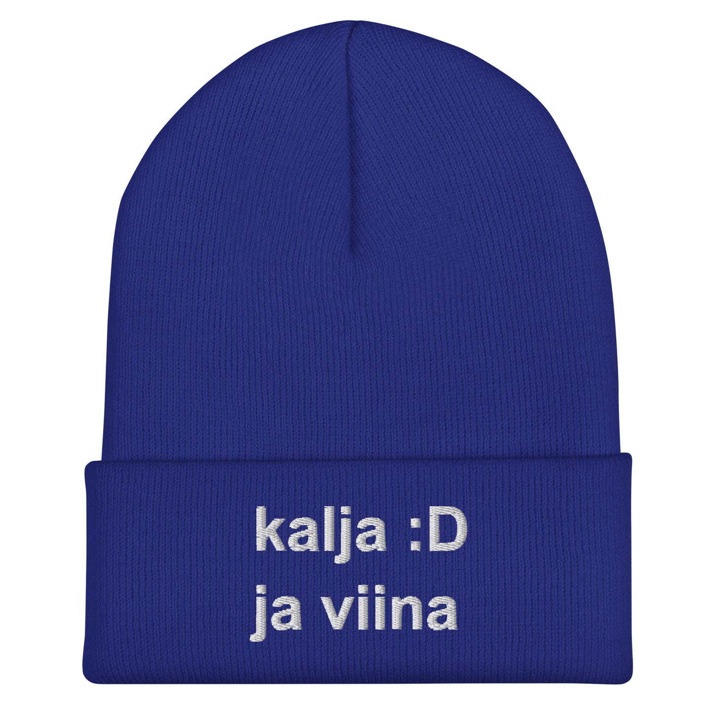 Hauska pipo kalja ja viina sinisessä värissä, jossa on tekstinä kalja :D ja viina