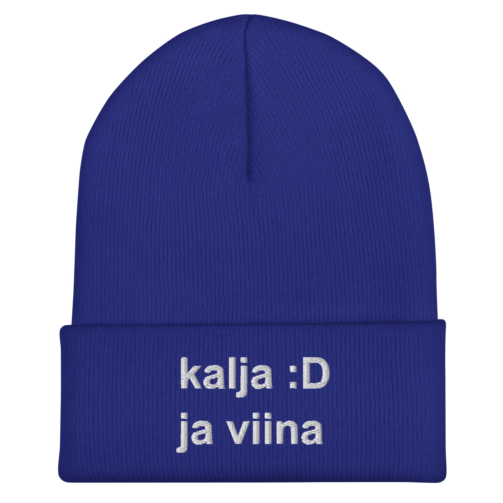 Hauska pipo kalja ja viina sinisessä värissä, jossa on tekstinä kalja :D ja viina