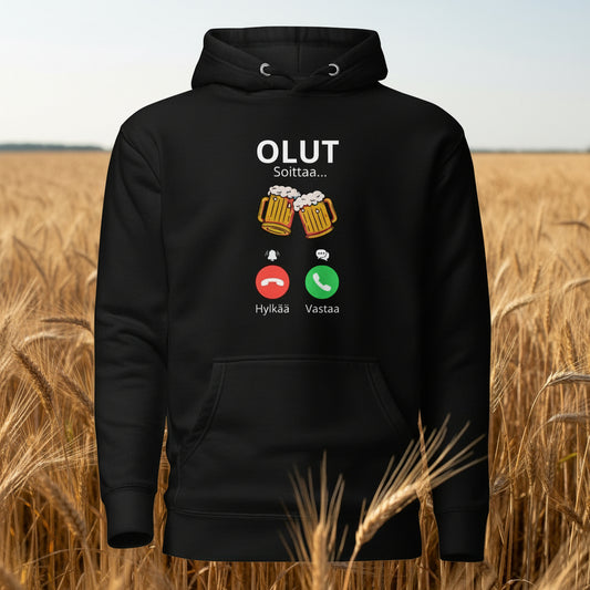 hauska olut soittaa huppari