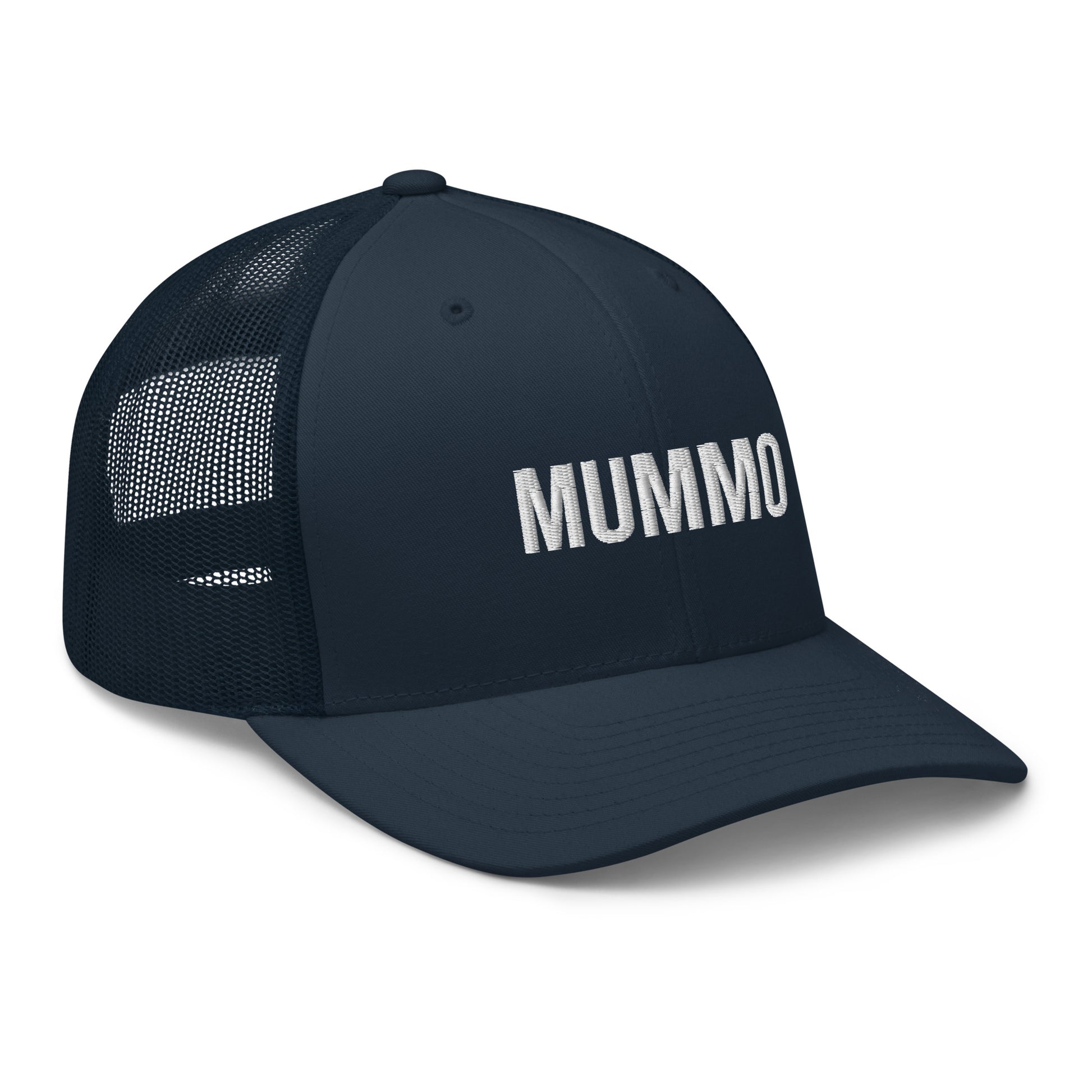 Mummo-teksti mustassa lippiksessä, täydellinen lippis lahjaksi