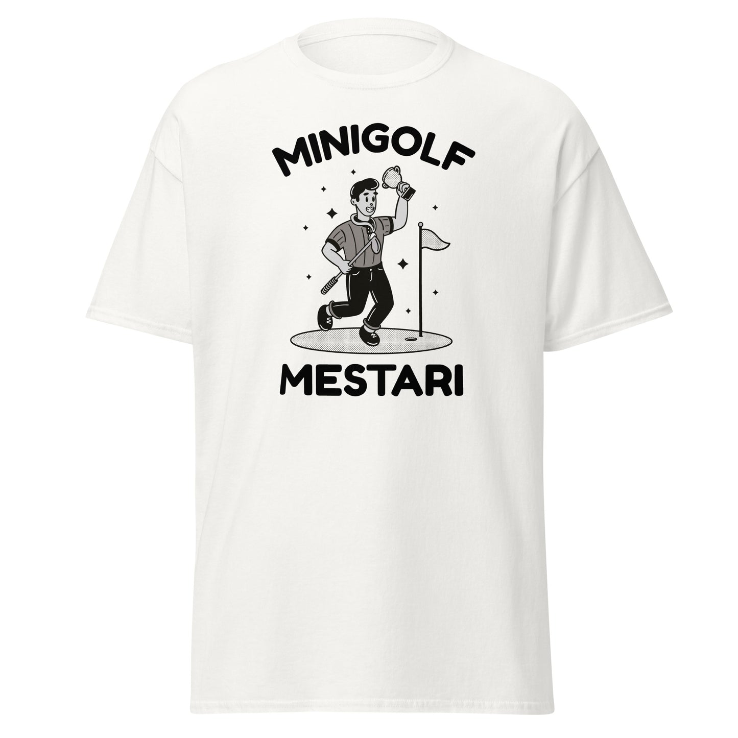 Meemirotta minigolf mestari T-paita, täydellinen hyvä lahjaidea minigolfin ystäville