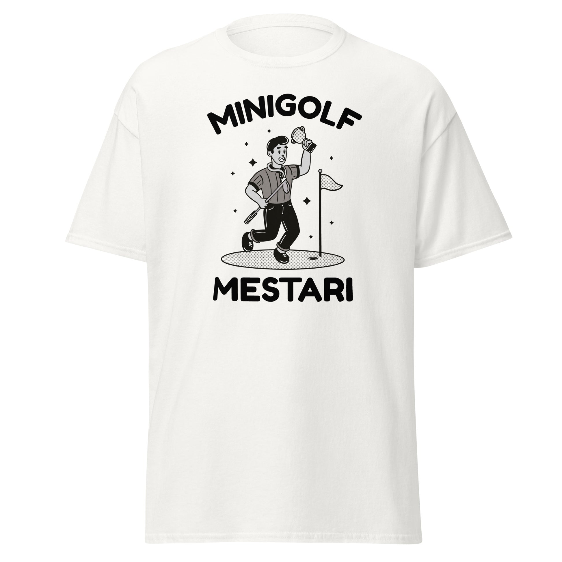 Meemirotta minigolf mestari T-paita, täydellinen hyvä lahjaidea minigolfin ystäville