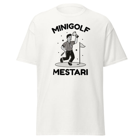 Meemirotta minigolf mestari T-paita, täydellinen hyvä lahjaidea minigolfin ystäville