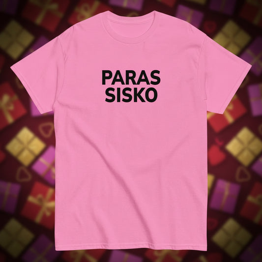 Vaaleanpunainen paras sisko t-paita mustalla tekstillä, täydellinen lahja siskolle.