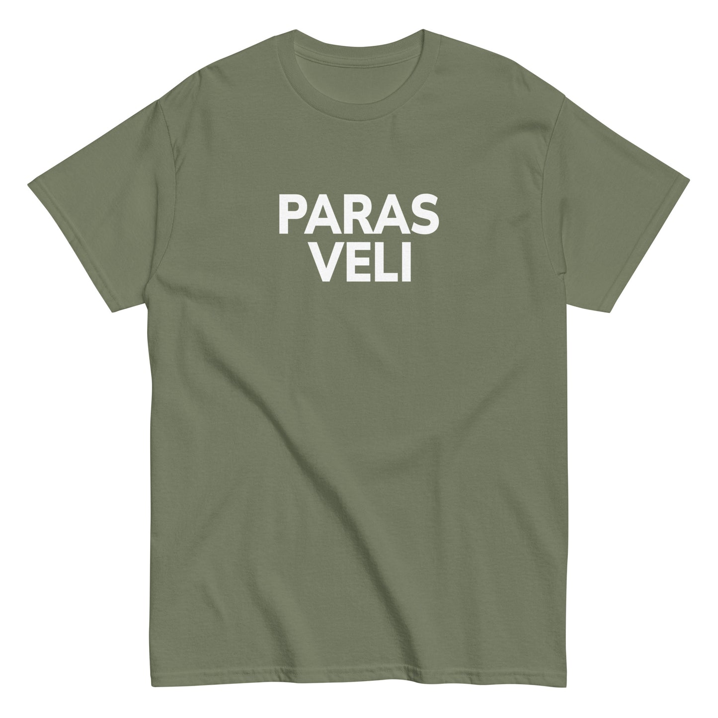 Meemirotta paras veli t-paita oliivinvihreällä pohjalla valkoisella painatuksella