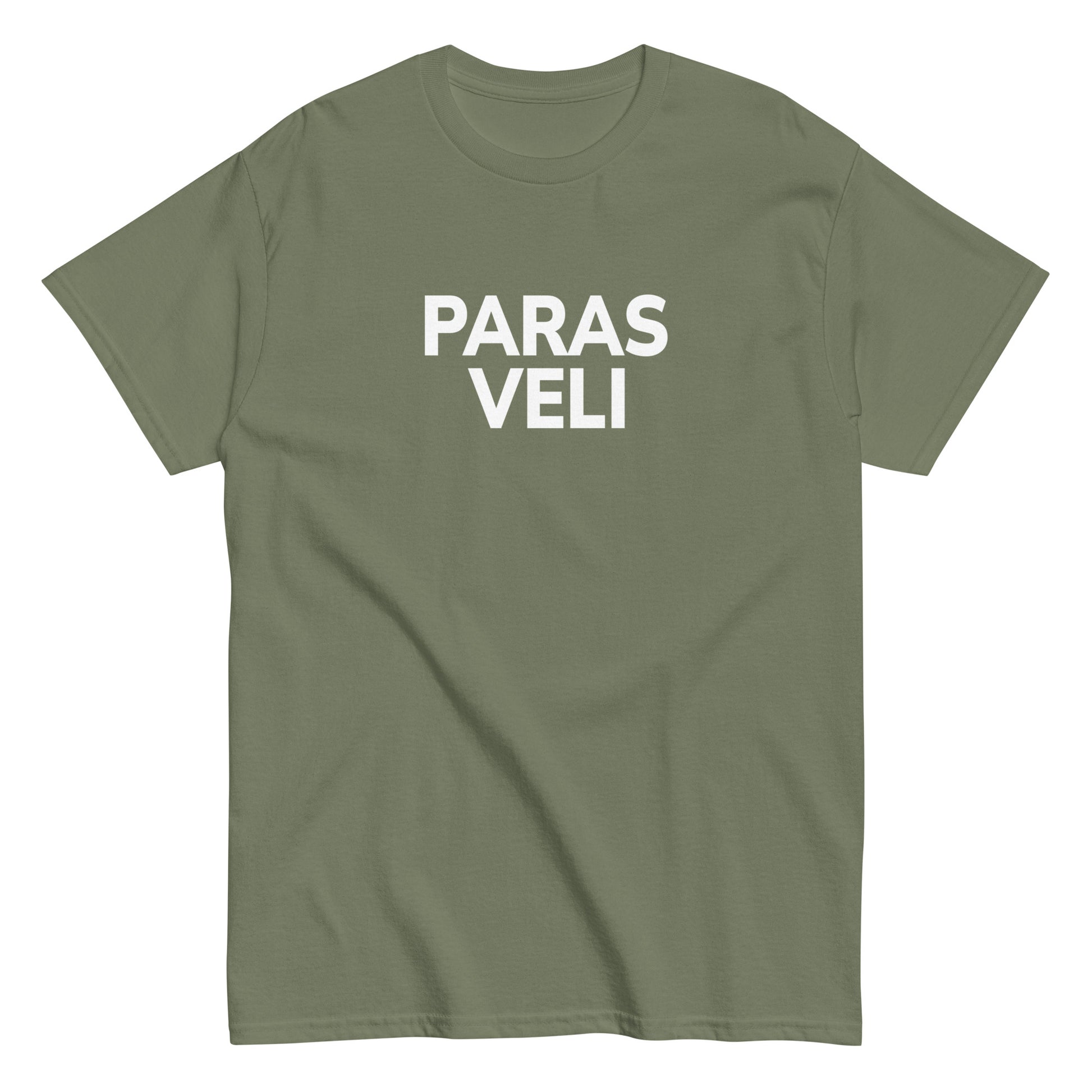 Meemirotta paras veli t-paita oliivinvihreällä pohjalla valkoisella painatuksella