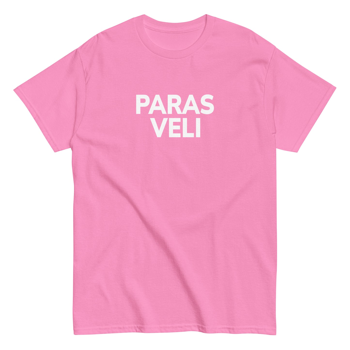 Vaaleanpunainen paras veli t-paita, jossa valkoinen teksti, mukava ja tyylikäs malli.