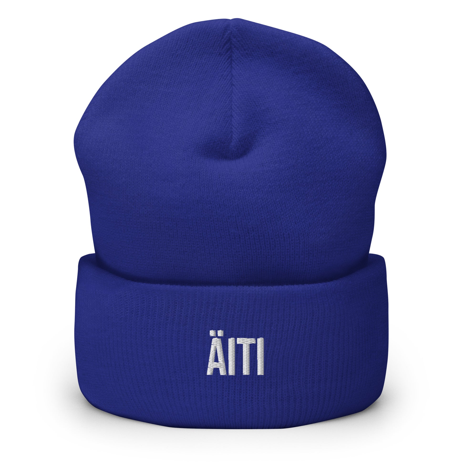 Sininen äiti-pipo lahjaksi, mukava ja lämmin asuste äideille