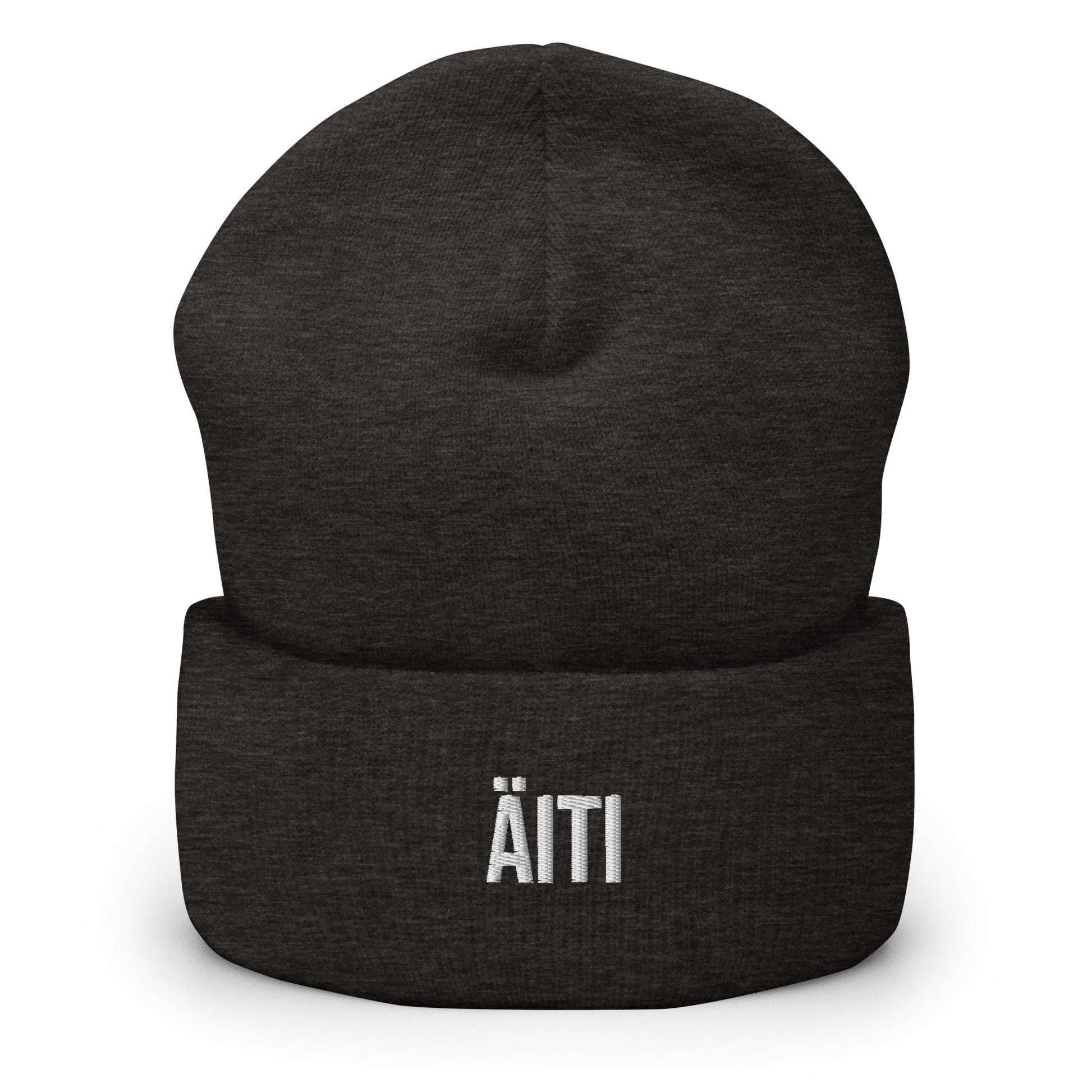 Tumma beanie-pipo äiti-kirjoituksella, täydellinen pipo lahjaksi