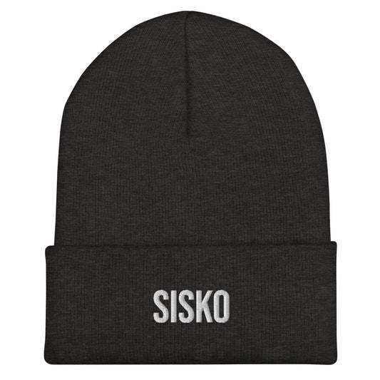 Musta sisko pipo lahjaksi, jossa valkoinen Sisko-teksti edessä, täydellinen lahja sisarelle.