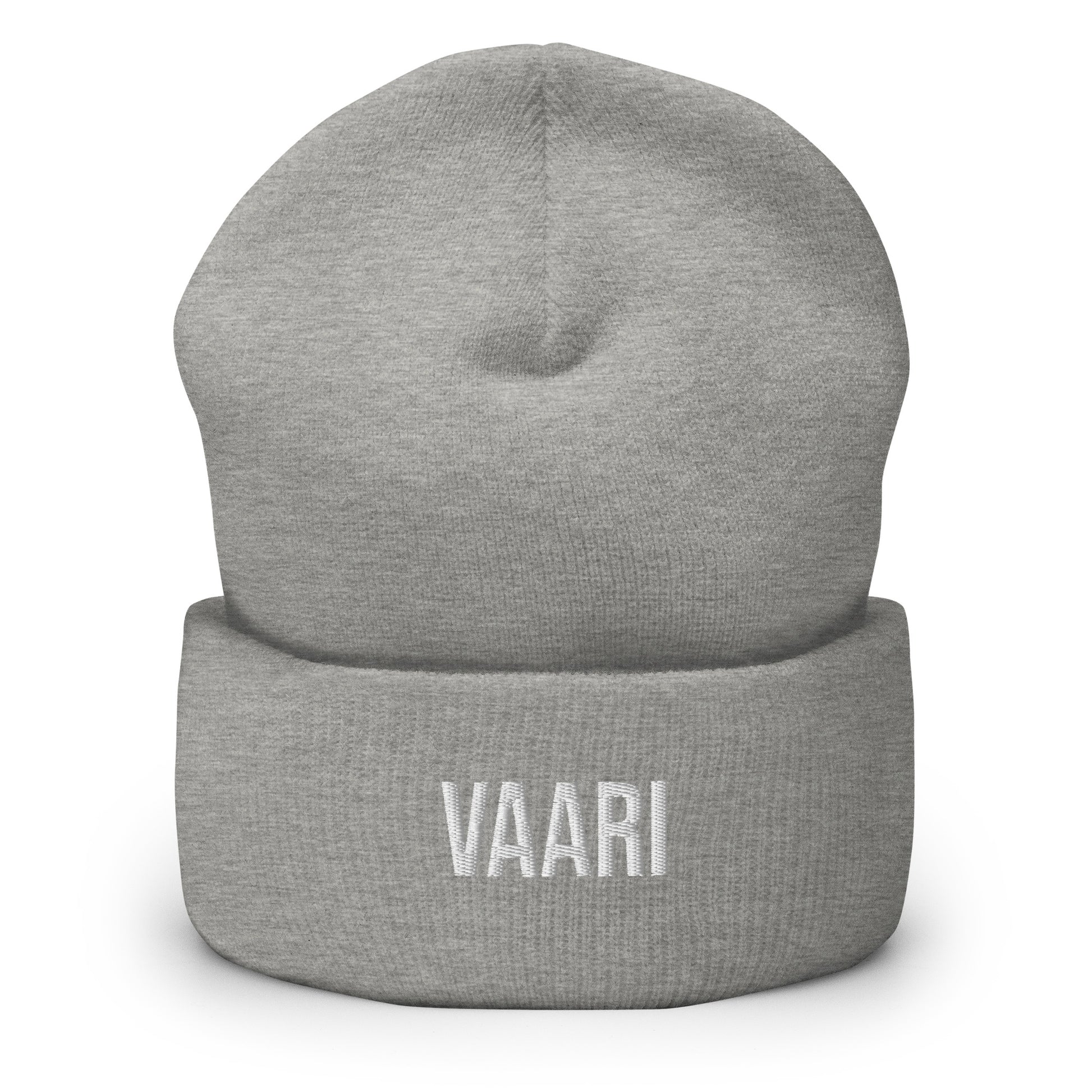 Harmaa vaari-pipo lahjaksi, pehmeä materiaali ja muotonsa säilyttävä rakenne