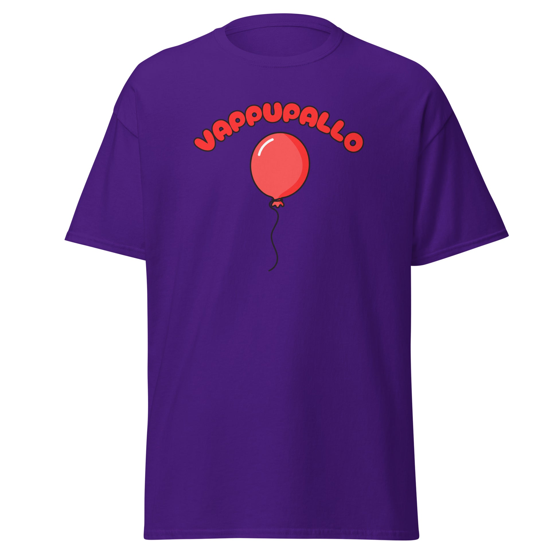 Meemirotta Vappupallo T-Paita purppuravärissä, hyvä lahjaidea juhliin