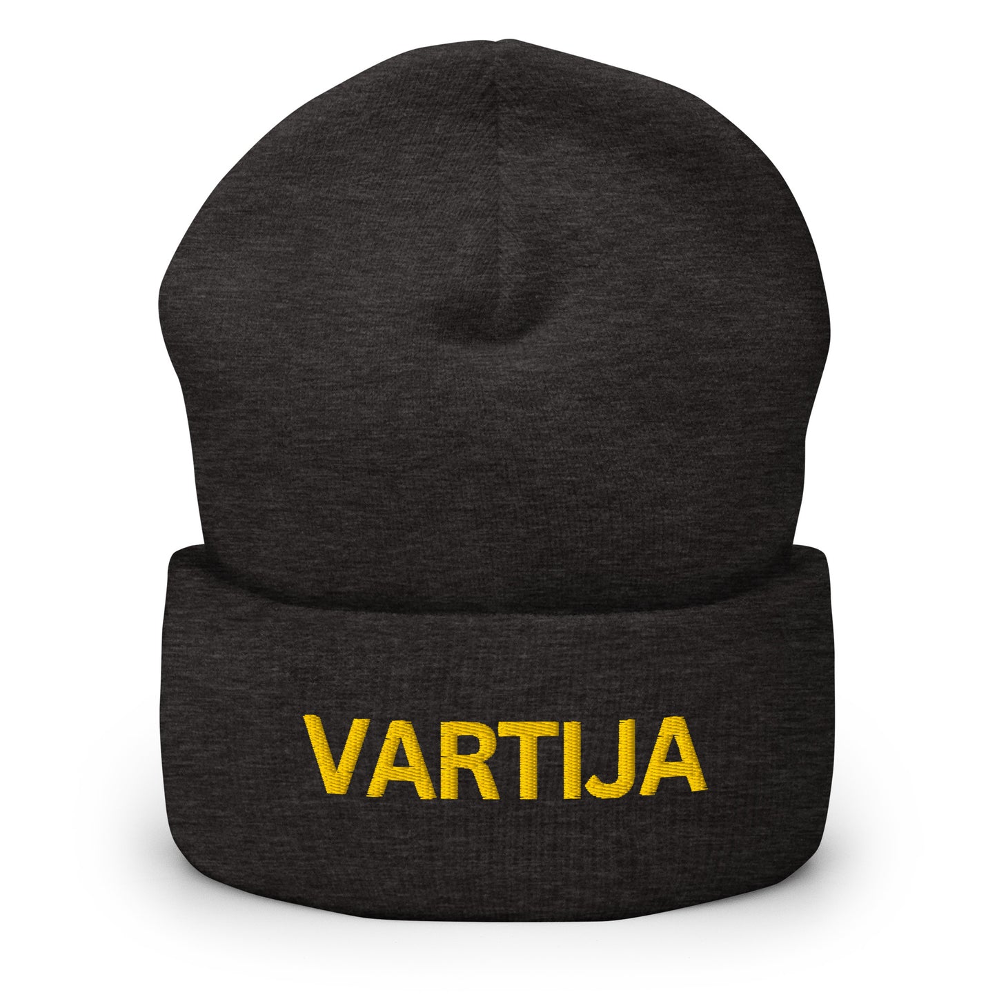 Meemirotta vartija pipo mustana käänteen kanssa, jossa kultaiset kirjainpainatukset