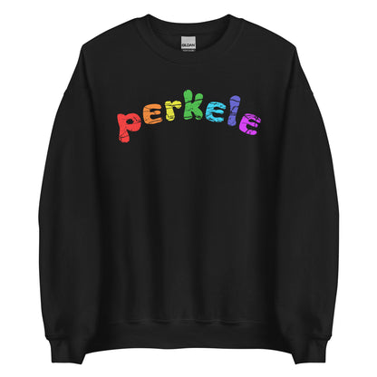 Meemirottan Rainbow Perkele College, jossa on "perkele" eloisilla sateenkaarikirjaimilla mustakankaalla, on täydellinen lahjaidea hauskat vaatteet ystäville.