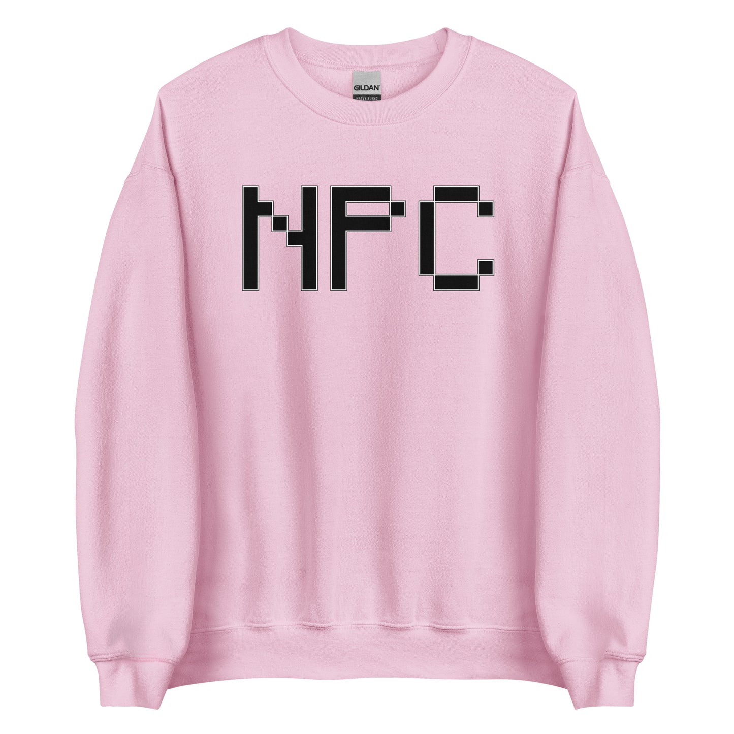 Meemirottan NPC College collegepaita on värillinen punainen ja sen edessä on lihavoitu, musta "NFC"-kirjaimia lohkofontilla. Tässä lahjaideaksi ihanteellisesti sopivassa asussa on klassinen pyöreä pääntie ja resorihihansuut, jotka yhdistävät mukavuuden hauskat vaatteiden hassuun tyyliin.