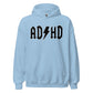 Meemirottan "ADHD Huppari" on tyylikäs harmaa huppari, jossa on lihavoitu mustia kirjaimia, joissa on sana "ADHD", jossa salaman symboli korvaa taitavasti S-kirjaimen. Hauskat payat -design muistuttaa klassista rock-bändilogoa, ja siinä on etutasku ja kiristysnyörillä oleva huppu, jotka lisäävät tyyliä ja mukavuutta.