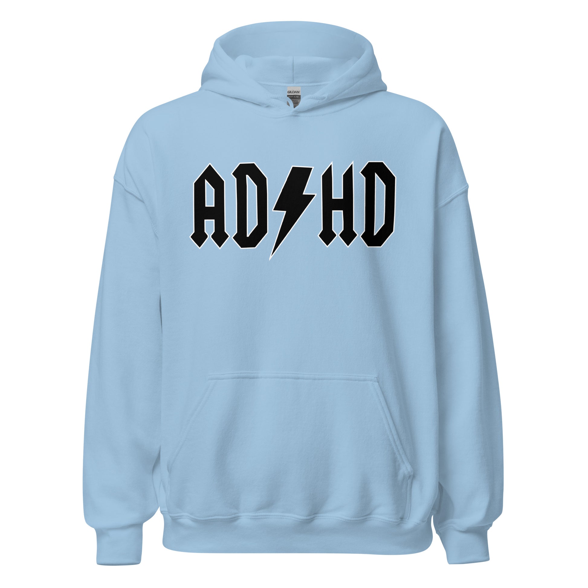 Meemirottan "ADHD Huppari" on tyylikäs harmaa huppari, jossa on lihavoitu mustia kirjaimia, joissa on sana "ADHD", jossa salaman symboli korvaa taitavasti S-kirjaimen. Hauskat payat -design muistuttaa klassista rock-bändilogoa, ja siinä on etutasku ja kiristysnyörillä oleva huppu, jotka lisäävät tyyliä ja mukavuutta.