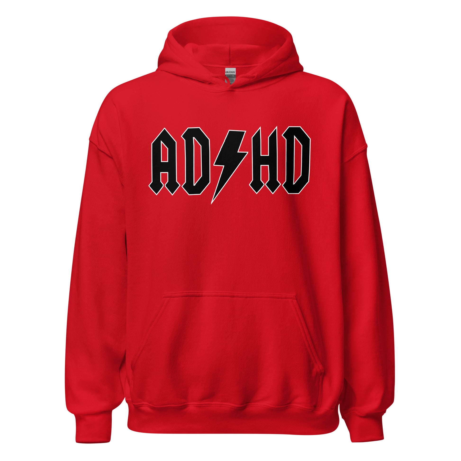 Meemirottan "ADHD Huppari" on tyylikäs harmaa huppari, jossa on lihavoitu mustia kirjaimia, joissa on sana "ADHD", jossa salaman symboli korvaa taitavasti S-kirjaimen. Hauskat payat -design muistuttaa klassista rock-bändilogoa, ja siinä on etutasku ja kiristysnyörillä oleva huppu, jotka lisäävät tyyliä ja mukavuutta.