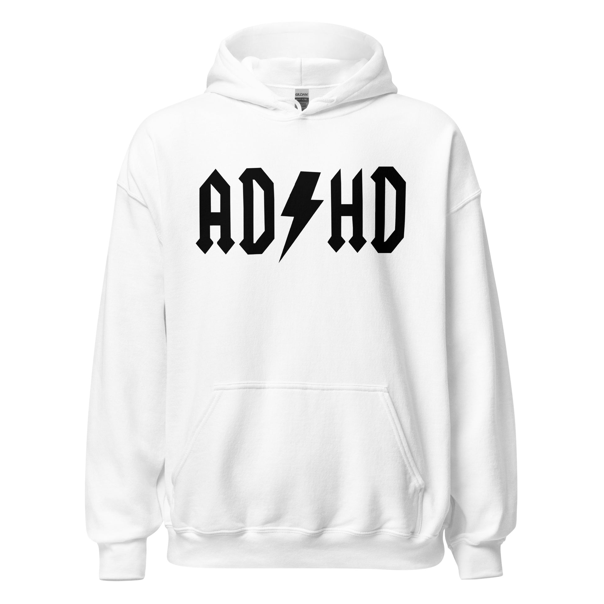 Meemirottan "ADHD Huppari" on tyylikäs harmaa huppari, jossa on lihavoitu mustia kirjaimia, joissa on sana "ADHD", jossa salaman symboli korvaa taitavasti S-kirjaimen. Hauskat payat -design muistuttaa klassista rock-bändilogoa, ja siinä on etutasku ja kiristysnyörillä oleva huppu, jotka lisäävät tyyliä ja mukavuutta.